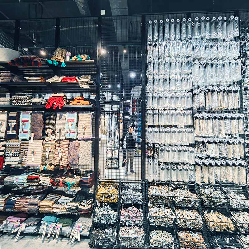 Retail store shelves, supermarket shelves