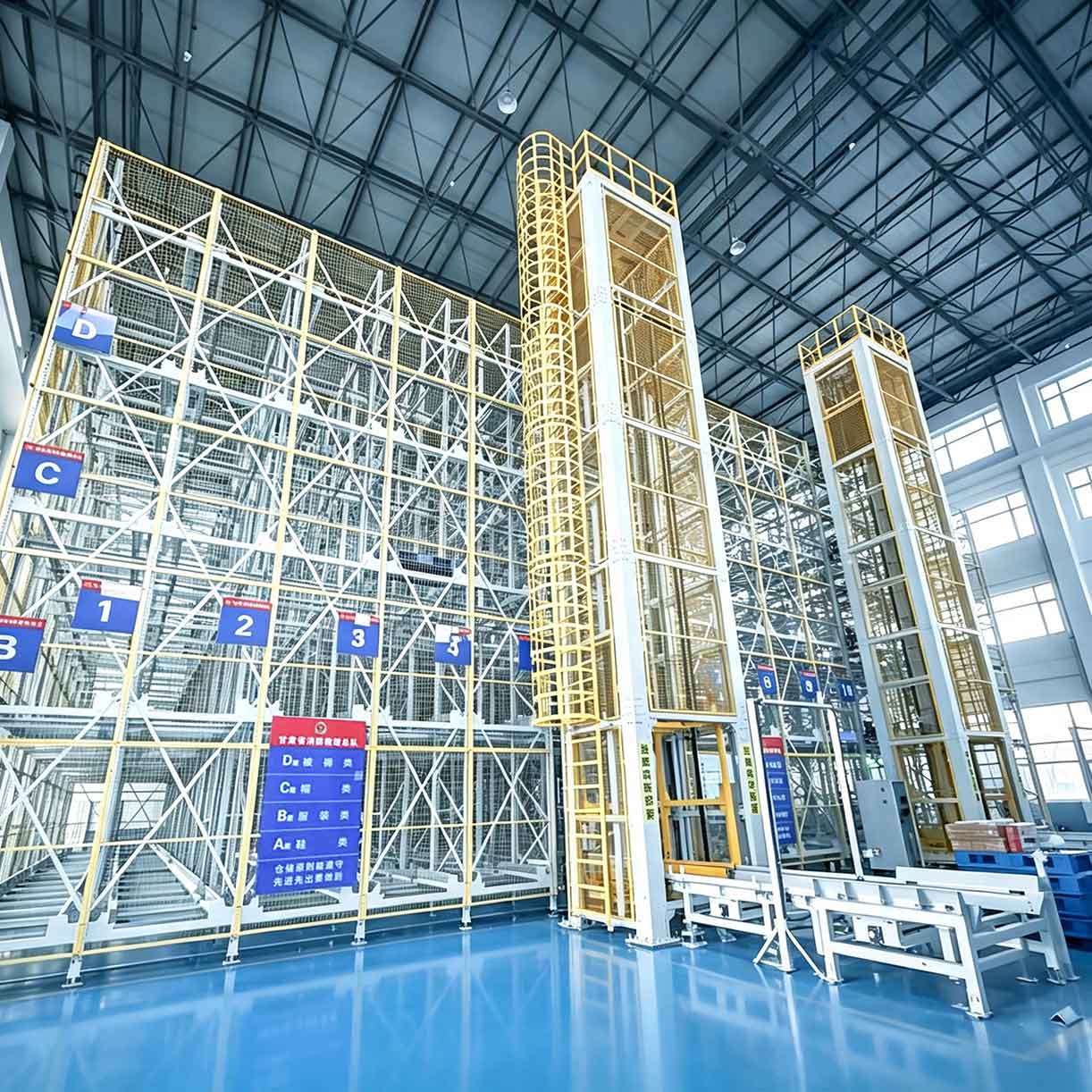 Four-direction free movement, full accessibility for every pallet position